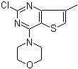 2-Chloro-7-methyl-4-(4-morpholinyl)thieno[3,2-d]pyrimidine molecular structure (CAS 35265-88-4)