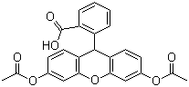 结构式 CAS# 35340-49-9, 二氢荧光素二乙酸酯