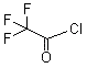 structure of CAS# 354-32-5, 2,2,2-Trifluoroacetyl chloride;Perfluoroacetyl chloride