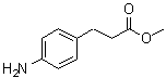 structure of CAS# 35418-07-6, 4-Aminobenzenepropanoic acid methyl ester;Methyl p-aminophenylpropanoate; Methyl beta-(4-aminophenyl)propionate