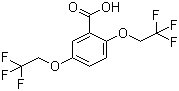 2,5-Bis(2,2,2-trifluoroethoxy)benzoic acid molecular structure (CAS 35480-52-5)