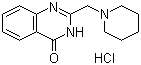 2-(哌啶-1-基甲基)喹唑啉-4(3H)-酮盐酸盐分子结构 (CAS 3552-63-4)