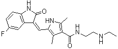 N-Desethyl-sunitinib molecular structure (CAS 356068-97-8)