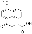 结构式 CAS# 3562-99-0, 孟布酮; 3-(4'-甲氧基萘甲酰基)丙酸