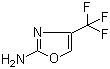 2-Amino-4-(trifluoromethyl)oxazole molecular structure (CAS 35629-71-1)