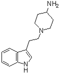 4-Amino-1-(2-indol-3-ylethyl)piperidine molecular structure (CAS 35633-77-3)