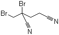 structure of CAS# 35691-65-7, 1,2-Dibromo-2,4-dicyanobutane;2-Bromo-2-(bromomethyl)pentanedinitrile; 2-Bromo-(2-bromomethyl)glutaronitrile; DBDCB