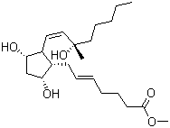 结构式 CAS# 35700-21-1, 15(S)-15-甲基前列腺素