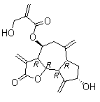 结构式 CAS# 35730-78-0, 菜蓟苦素