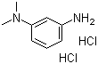 structure of CAS# 3575-32-4, N,N-Dimethyl-1,3-phenylenediamine dihydrochloride;N,N-Dimethyl-m-phenylenediamine dihydrochloride