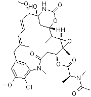 Maytansine molecular structure (CAS 35846-53-8)