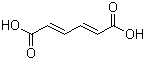 trans,trans-Muconic acid molecular structure (CAS 3588-17-8)
