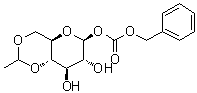 4,6-O-Ethylidene-beta-D-glucopyranose 1-(phenylmethyl carbonate) molecular structure (CAS 35901-25-8)