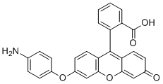结构式 CAS# 359010-70-1, 2-(6-(4-氨基苯氧基)-3-氧代-3H-氧杂蒽-9-基)苯甲酸