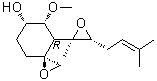 (3S,4R,5R,6S)-rel-5-Methoxy-4-[(2R,3R)-2-methyl-3-(3-methyl-2-buten-1-yl)-2-oxiranyl]-1-oxaspiro[2.5]octan-6-ol molecular structure (CAS 35903-52-7)