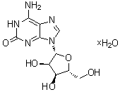 1,2-Dihydro-2-oxoadenosine hydrate molecular structure (CAS 359436-55-8)