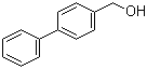 4-联苯甲醇分子结构 (CAS 3597-91-9)