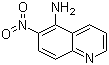 5-氨基-6-硝基喹啉分子结构 (CAS 35975-00-9)