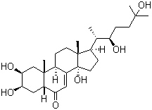 蜕皮激素分子结构 (CAS 3604-87-3)
