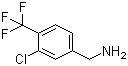 structure of CAS# 361393-93-3, 3-Chloro-4-(trifluoromethyl)benzylamine