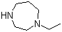 结构式 CAS# 3619-73-6, 1-乙基-1,4-二氮杂环庚烷