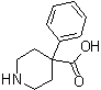 结构式 CAS# 3627-45-0, 4-苯基-4-哌啶羧酸