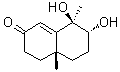 structure of CAS# 363610-34-8, Oxyphyllenone A;(4aR,7R,8R)-4,4a,5,6,7,8-Hexahydro-7,8-dihydroxy-4a,8-dimethyl-2(3H)-naphthalenone