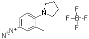 3-Methyl-4-(N-pyrrolidino)benzenediazonium tetrafluoroborate molecular structure (CAS 36422-95-4)