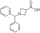 结构式 CAS# 36476-87-6, 1-二苯甲基氮杂环丁烷-3-甲酸