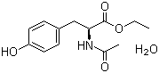 structure of CAS# 36546-50-6, Ethyl N-acetyl-L-tyrosinate hydrate;N-Acetyl-L-tyrosine ethyl ester monohydrate