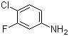 structure of CAS# 367-22-6, 4-Chloro-3-fluoroaniline