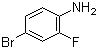 4-Bromo-2-fluoroaniline molecular structure (CAS 367-24-8)