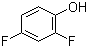 2,4-二氟苯酚分子结构 (CAS 367-27-1)