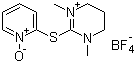structure of CAS# 367252-09-3, S-(1-Oxo-2-pyridyl)thio-1,3-dimethylpropyleneuronium tetrafluoroborate;TPTDP; 3,4,5,6-Tetrahydro-1,3-dimethyl-2-[(1-oxido-2-pyridinyl)thio]pyrimidinium tetrafluoroborate