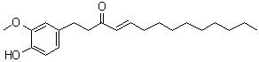structure of CAS# 36752-54-2, [10]-Shogaol;1-(4-Hydroxy-3-methoxyphenyl)-4-tetradecen-3-one