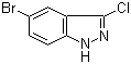 5-Bromo-3-chloro-1H-indazole molecular structure (CAS 36760-19-7)