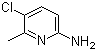 2-Amino-5-chloro-6-methylpyridine molecular structure (CAS 36936-23-9)