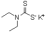 Potassium N,N-diethyldithiocarbamate molecular structure (CAS 3699-30-7)