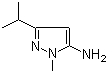 structure of CAS# 3702-12-3, 3-Isopropyl-1-methyl-1H-pyrazol-5-amine