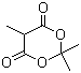 结构式 CAS# 3709-18-0, 甲基丙二酸亚异丙酯