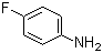 structure of CAS# 371-40-4, 4-Fluoroaniline;1-Amino-4-fluorobenzene; 4-Fluorobenzenamine