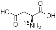 L-Aspartic-15N acid molecular structure (CAS 3715-16-0)