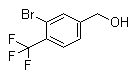 structure of CAS# 372120-54-2, 3-Bromo-4-(trifluoromethyl)benzenemethanol;[3-Bromo-4-(trifluoromethyl)phenyl]methanol