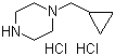 structure of CAS# 373608-42-5, 1-Cyclopropylmethylpiperazine dihydrochloride