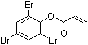 2,4,6-三溴苯丙烯酸酯分子结构 (CAS 3741-77-3)