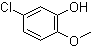 2-Hydroxy-4-chloroanisole molecular structure (CAS 3743-23-5)