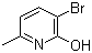 3-Bromo-2-hydroxy-6-methylpyridine molecular structure (CAS 374633-33-7)