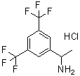 结构式 CAS# 374822-27-2, alpha-甲基-3,5-二(三氟甲基)苯甲胺盐酸盐