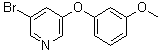 3-Bromo-5-(3-methoxyphenoxy)pyridine molecular structure (CAS 374935-00-9)