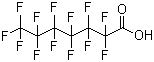 全氟庚酸分子结构 (CAS 375-85-9)